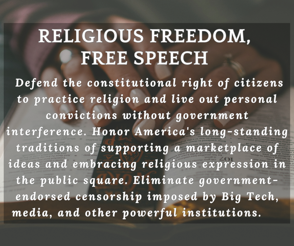 RELGIOUS FREEDOM, FREE SPEECH