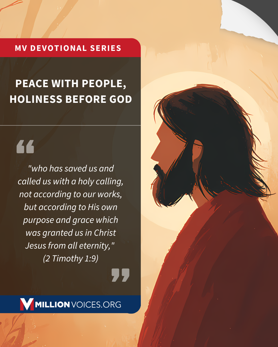 Peace with People, Holiness Before God